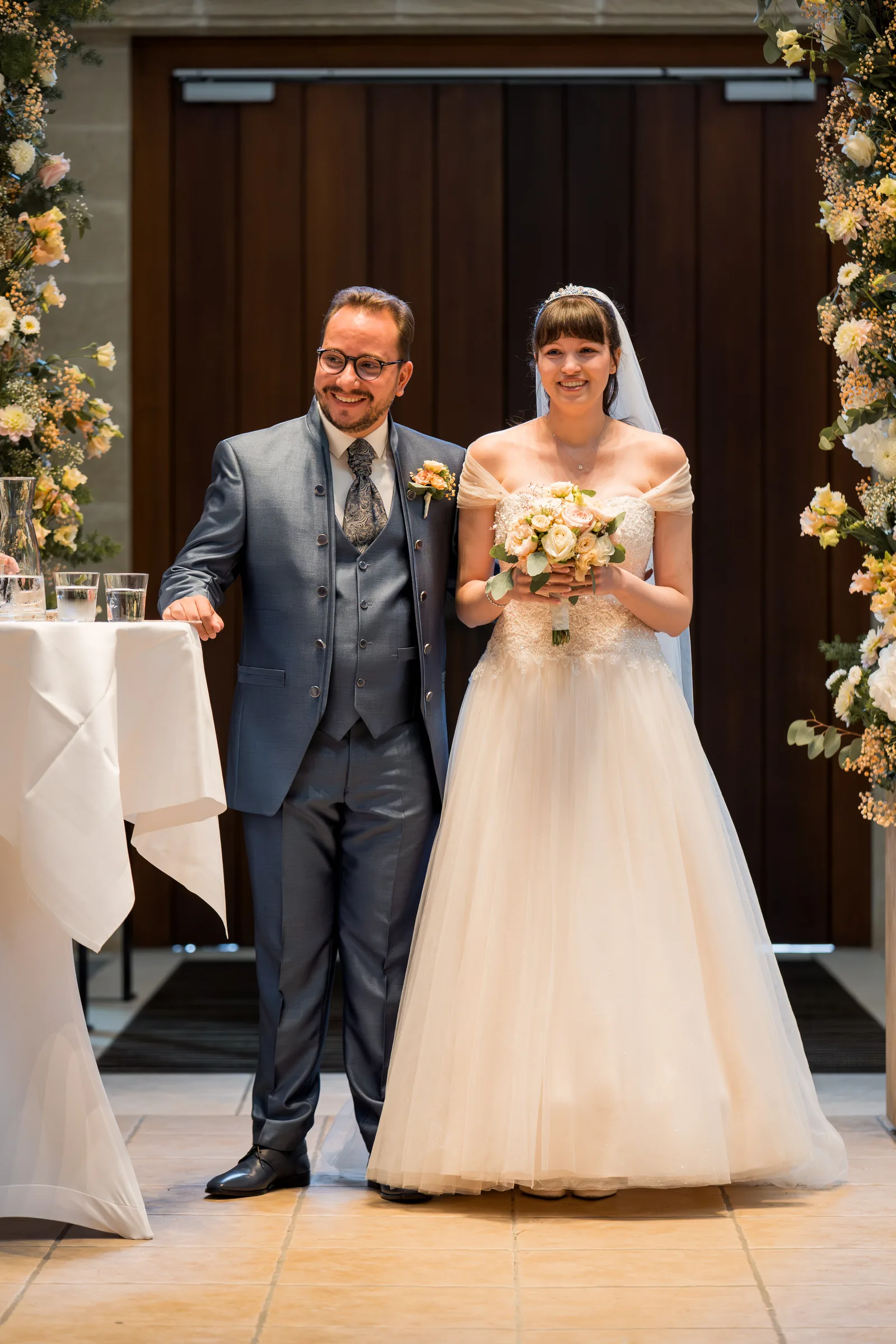 Nicole und Pascal nach dem Ja-Wort