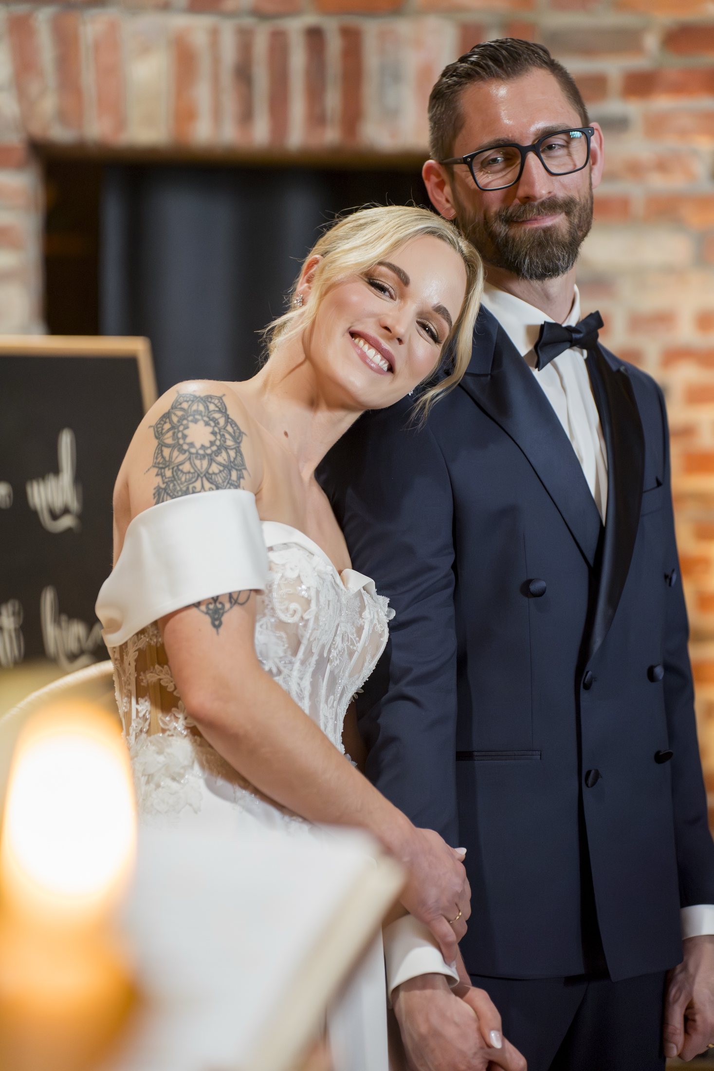 Portrait von Lisa und Yannick nach der Trauung im Sippelshof Fulda